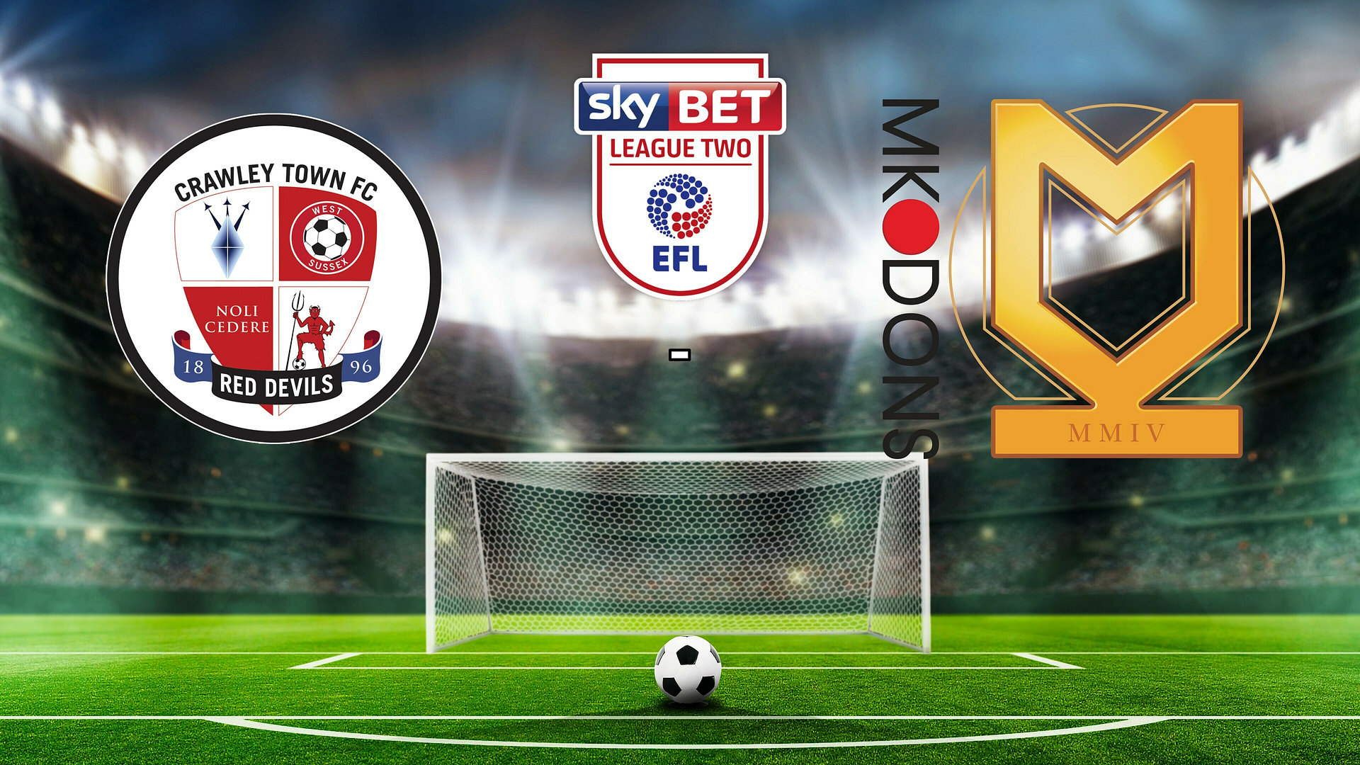 Fotball: EFL League Two: Crawley Town - MK Dons