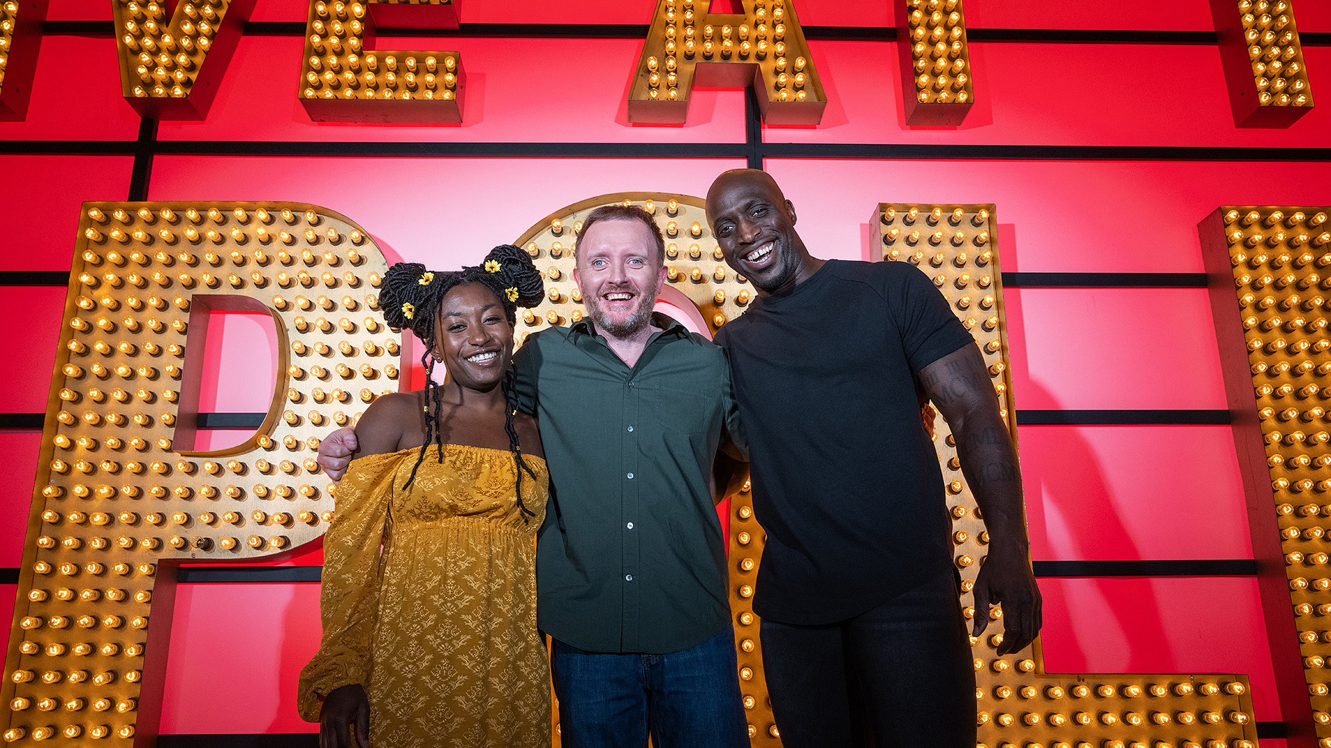 Chris McCausland, Sophie Duker, Emmanuel Sonubi