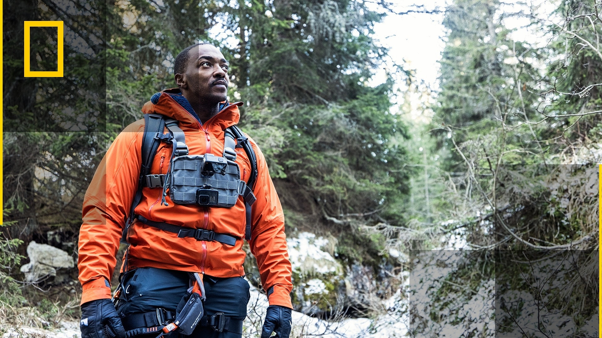 Anthony Mackie i Dolomittene i Italia