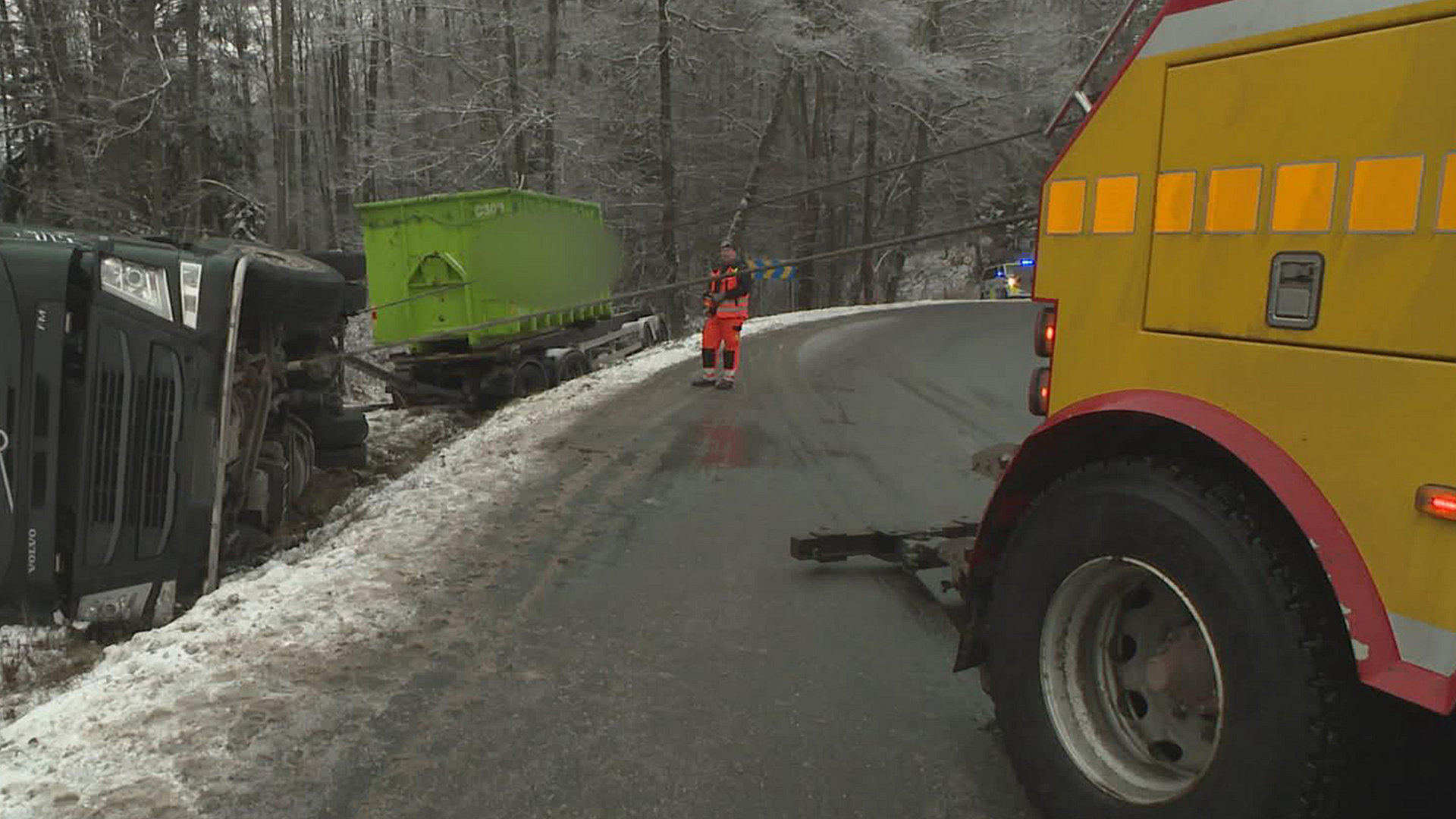 Bil har stoppet i fredagsrushet