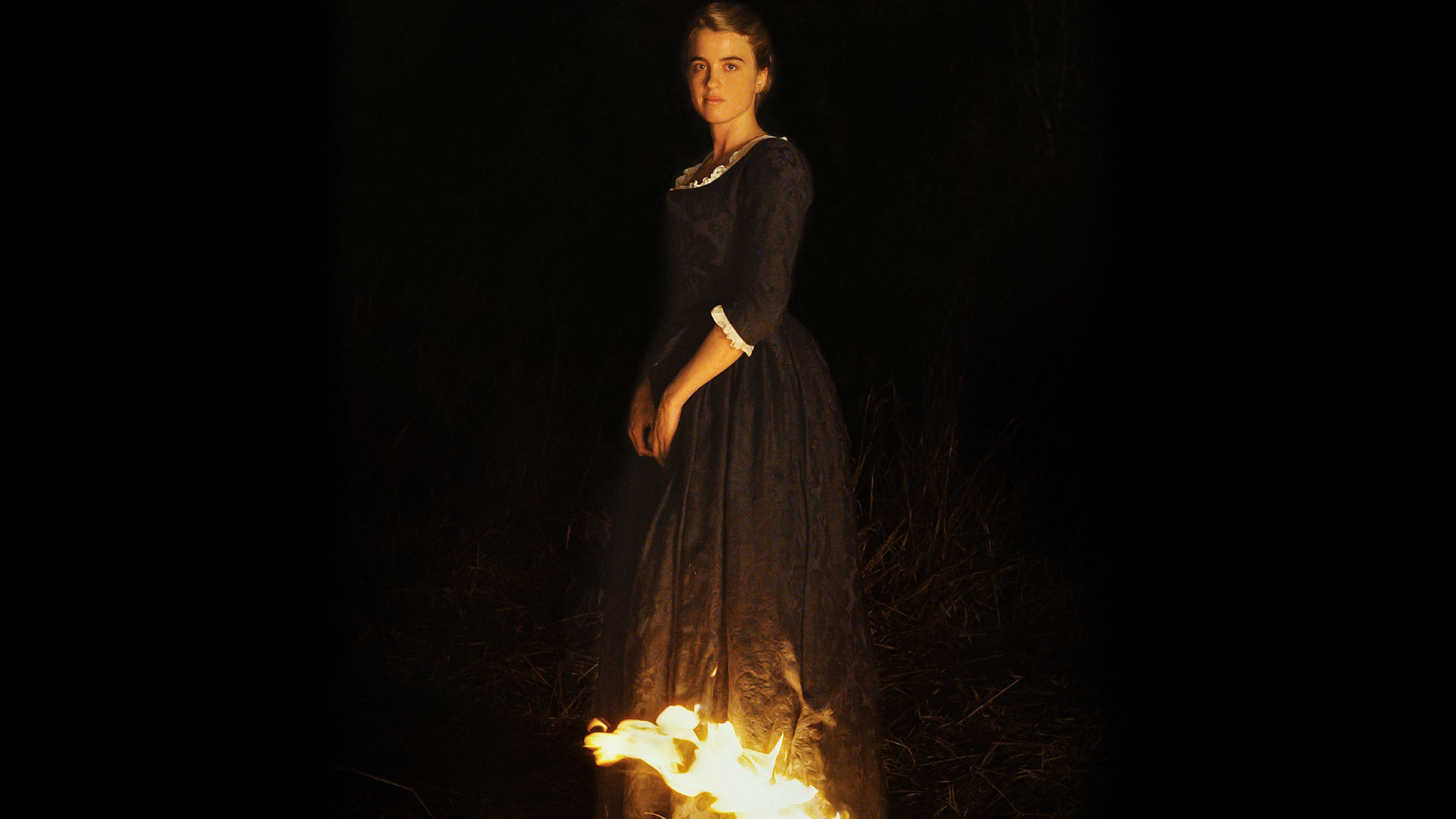 Porträtt av en kvinna i brand